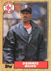 1987 Topps Baseball Cards      285     Dennis Boyd
